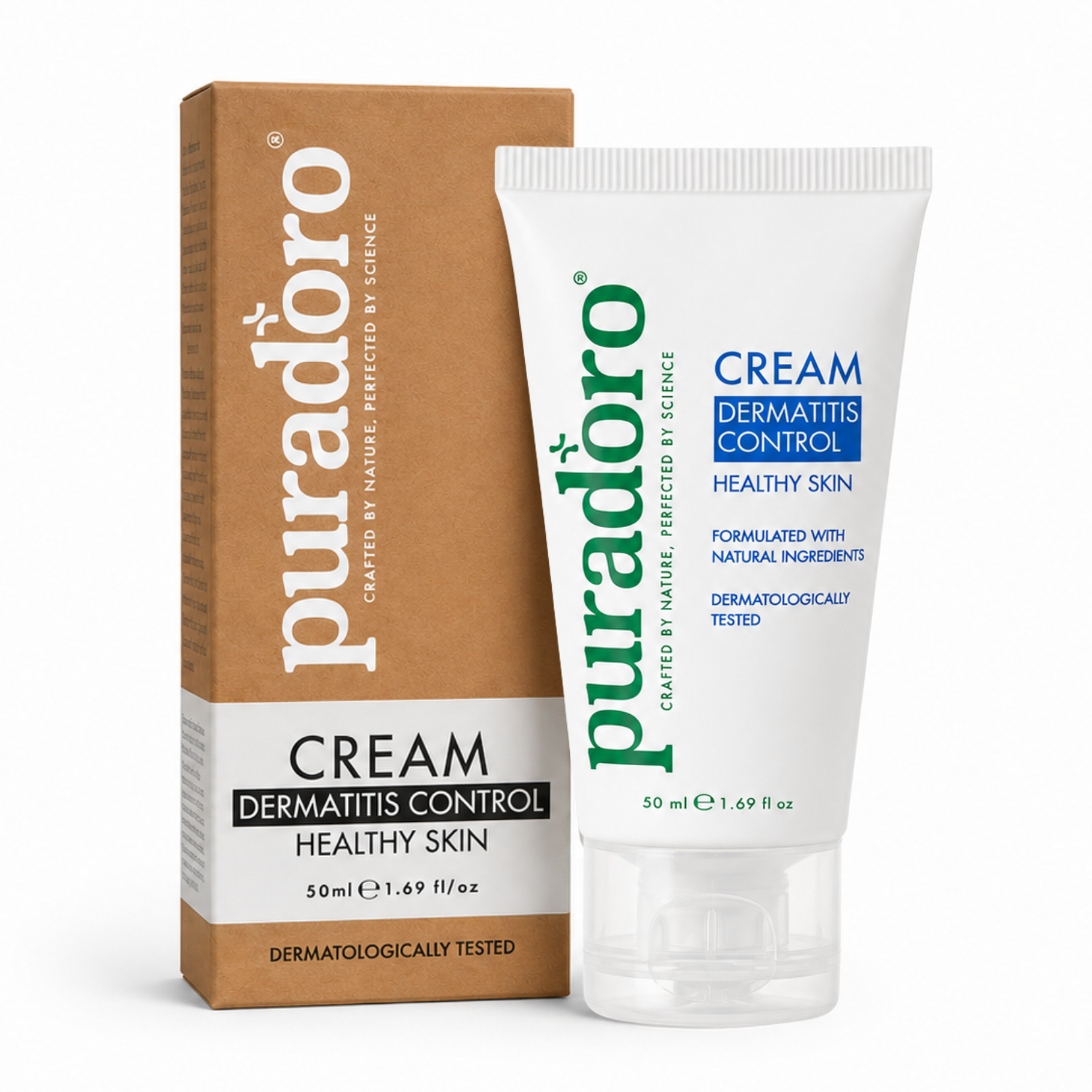 dermatitis cream puradoro Crème voor Huidontsteking & Gezonde Huid – Verlicht jeuk, roodheid en schilfering 50ml - Afbeelding 1