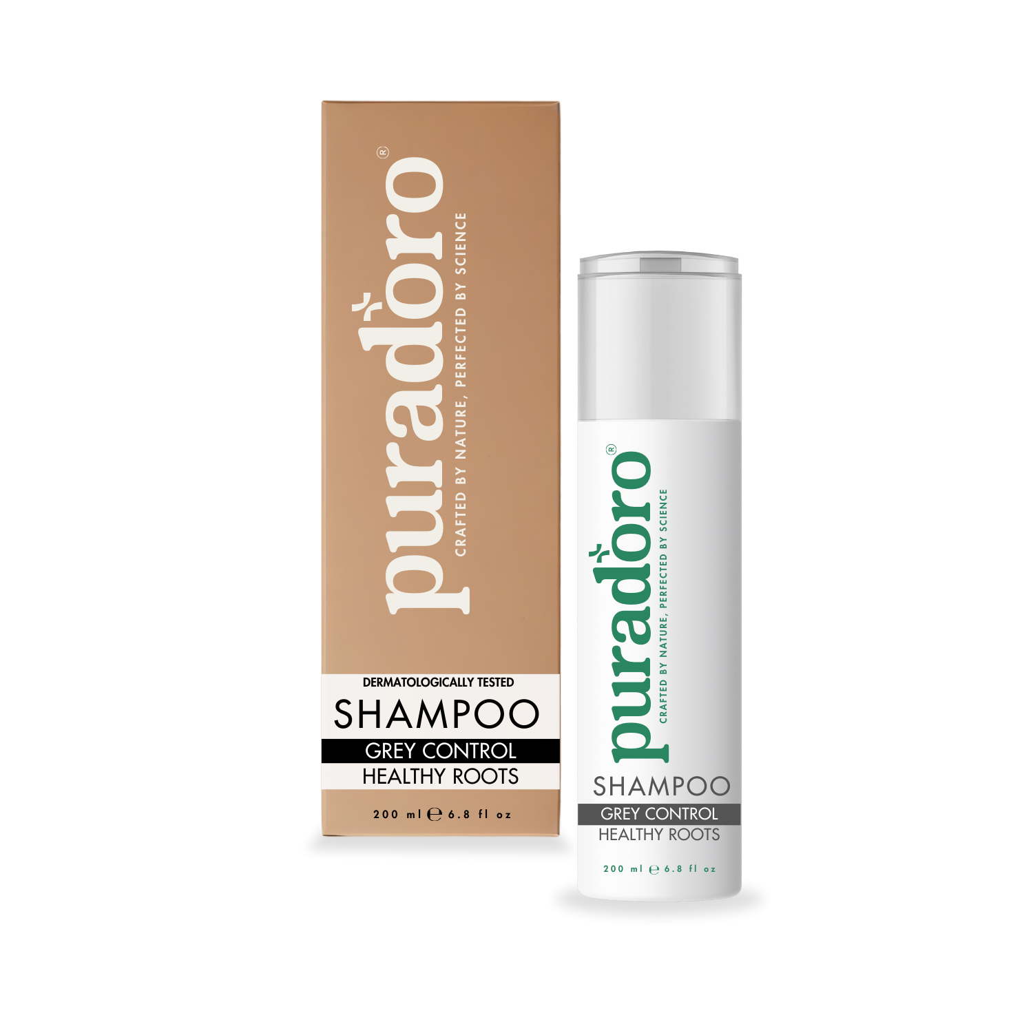 anti_grey_shampoo Anti-Grijs Shampoo & Gezonde Haarzakjes – Tegen grijs, geleidelijk donkerder en versterkt het haar 200ml - Afbeelding 1