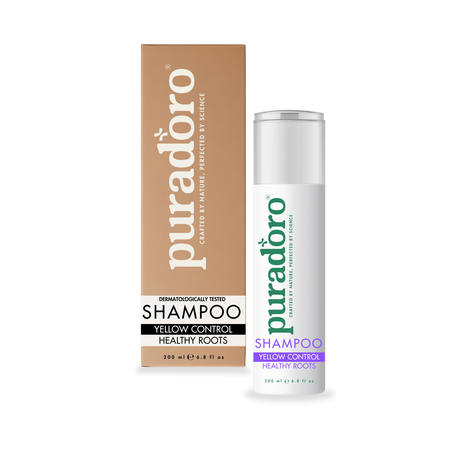 yellow shampoo Anti-Yellow Shampoo & Gezonde Haarwortels – Neutraliseert gele tinten, verheldert blond en grijs haar 200ml - Afbeelding 1